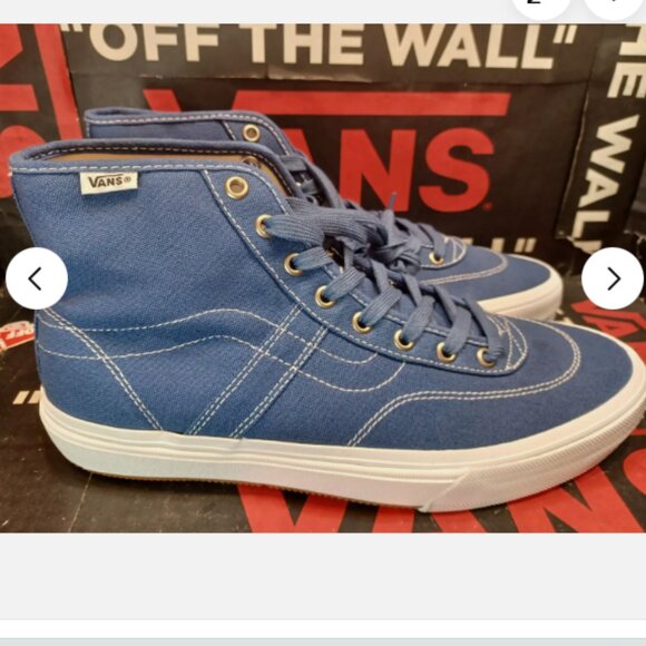 Vans Men's 9 Crockett High Canvas Blue/White -VN0007QVY6Z NIB - Picture 4 of 4